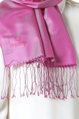 Misiny-%100 Saf İpek Şal-Rose/Pembe