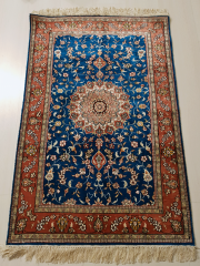 Misiny-%100 Saf İpek Halı - El Dokuması -1008 -78 x 122 cm