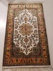 Misiny-%100 Saf İpek Halı - El Dokuması -1010 -92 x 153 cm