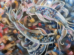 Misiny-Senkron Yağlı Boya Tablo - 80 x 60 cm