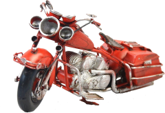 Misiny-Dekoratif Kırmızı Motosiklet Maketi