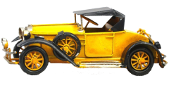 Misiny-Nostalji Sarı Metal Araba Maketi