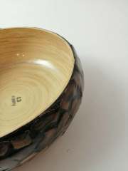 Misiny-Yama Desenli Bambu Kase - 30 x 11 cm (Ufak Hatalı)