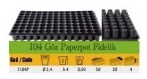 104 Göz Paperpot Fidelik ( 10 Adet )