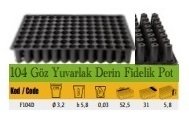 104 Göz Yuvarlak Derin Fidelik pot ( 10 Adet )