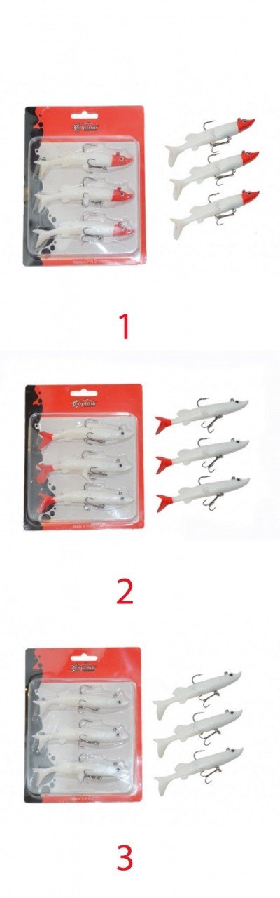 Captain 3067 Pluse Soft 12cm Turna Silikonu 3'lü Set Suni Yem