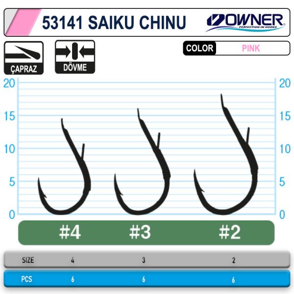 Owner 53141 Saiku Chinu Pink İğne