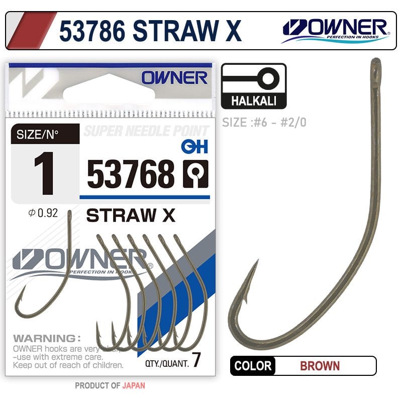 Owner 53768 Straw X Brown İğne