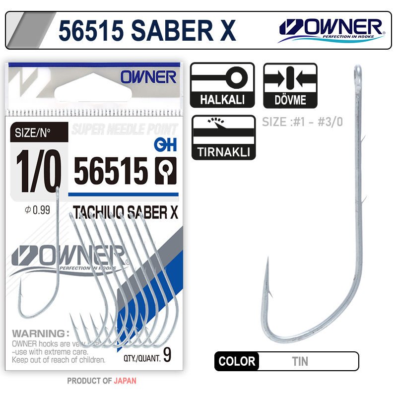 Owner 56515 Tachiuo Saber X Tin İğne