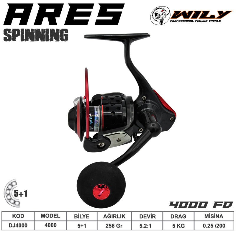 Wily Ares 4000 Olta Makinası 5+1 bb Kırmızı