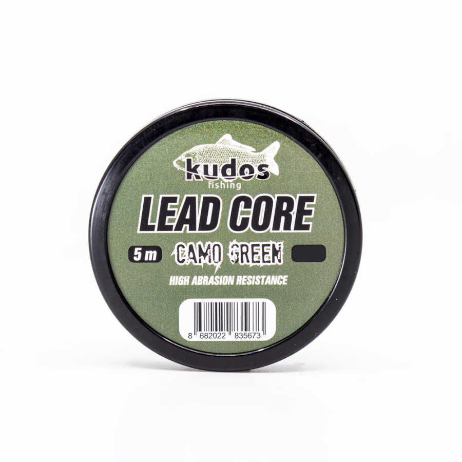 Kudos Lead Core Camo Green 5m 35 Lb.