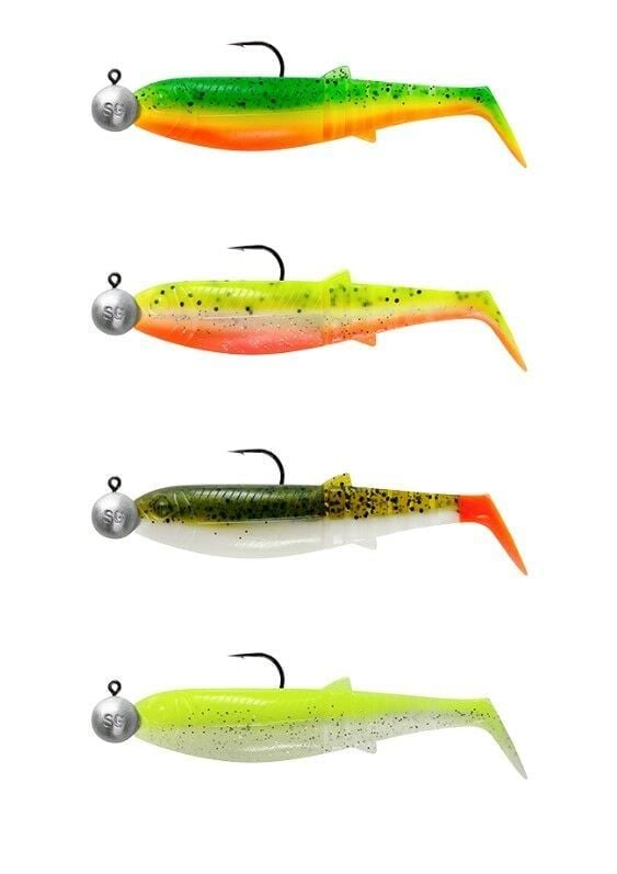 Savage Gear Cannibal Shad 6.8cm 3gr+5gr #1/0 Dark Water 4+4 Adet Sahte Balık