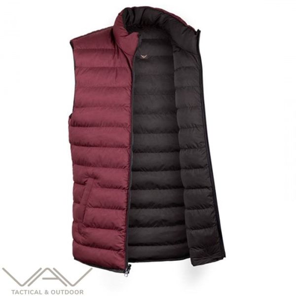 VAV WESRIT 01 Çift Taraflı Yelek Bordo-Siyah - XL