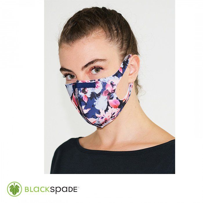 BLACKSPADE Unisex Koruyucu Maske Çiçek Desen