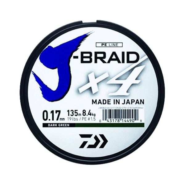 Daiwa JBraid 4B Koyu Yeşil 135m İp Misina