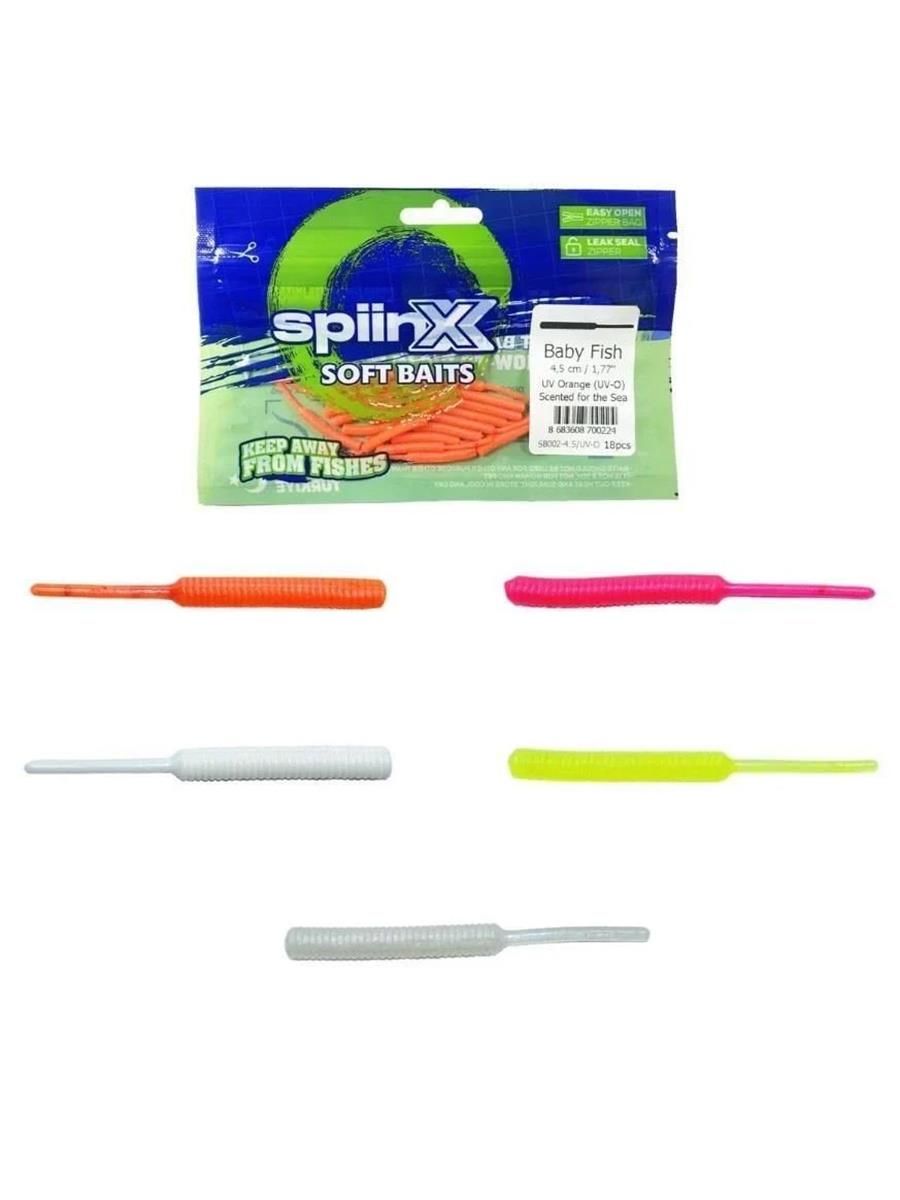 Spiinx Soft Baits Baby Fish 4.5 cm Kokulu Silikon Yem Uv Yellow (UV-Y)