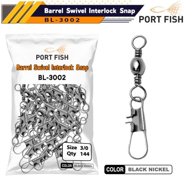 Portfish BL-3002 Kilitli Klips 144 Lü