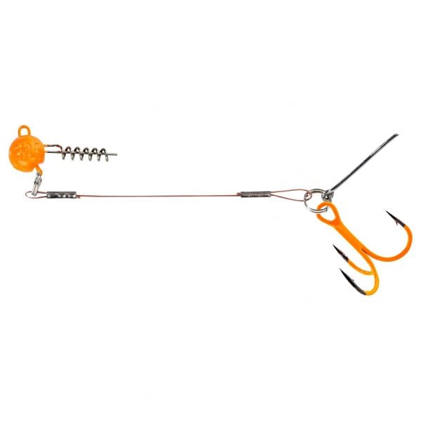 Balzer 16133 Silikon Yemler İçin Çelik Telli Spiral Kafa Rig UV Active 6.5cm