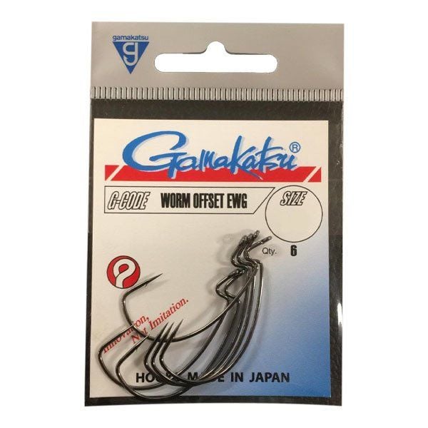 GAMAKATSU Worm Offset EWG No:2/0 Olta İğnesi 1/6