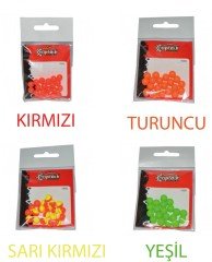 Captain 7665 Renkli Boncuk Yuvarlak 75mm Plastik Boncuk 20'li Paket