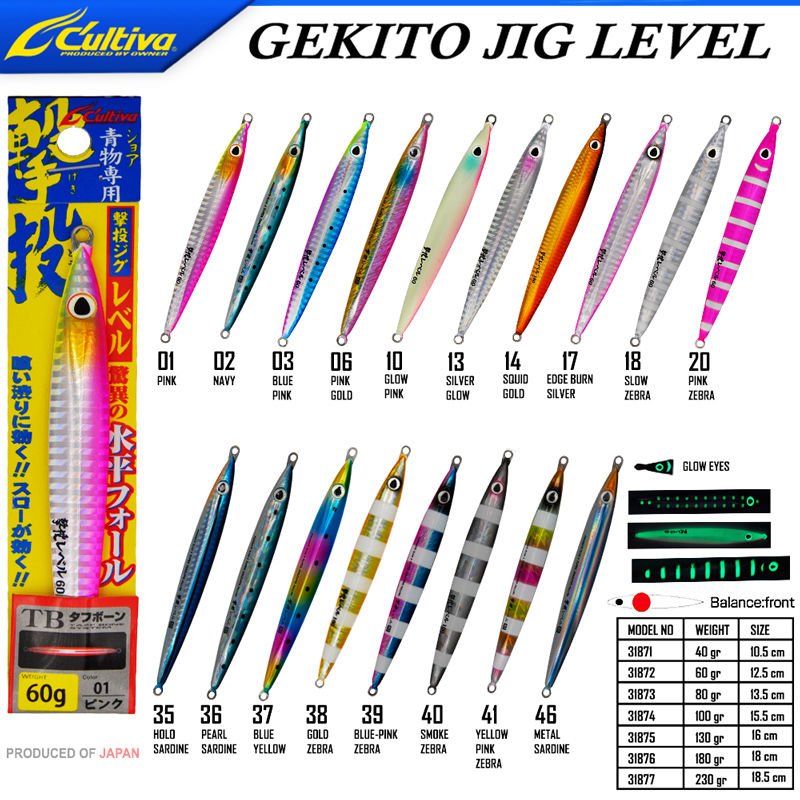 Cultiva  JİG 31871 Gekito Jig Level 40g 10.5 cm