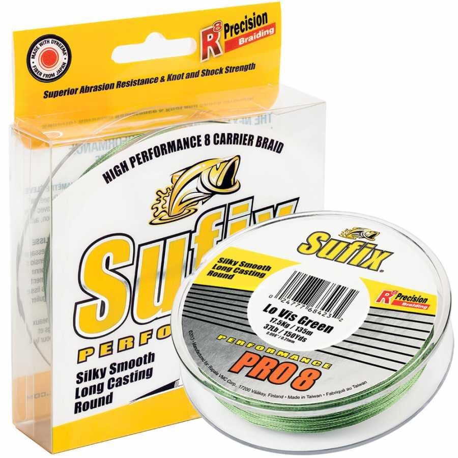 Sufix Performance Pro8 İp Misina LO VIS GREEN - 0.18MM - 275MT - 13.5KG