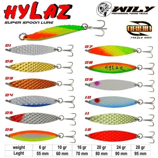 Wily Hylaz Kaşık 24 gr 90 mm - Hologramlı 06