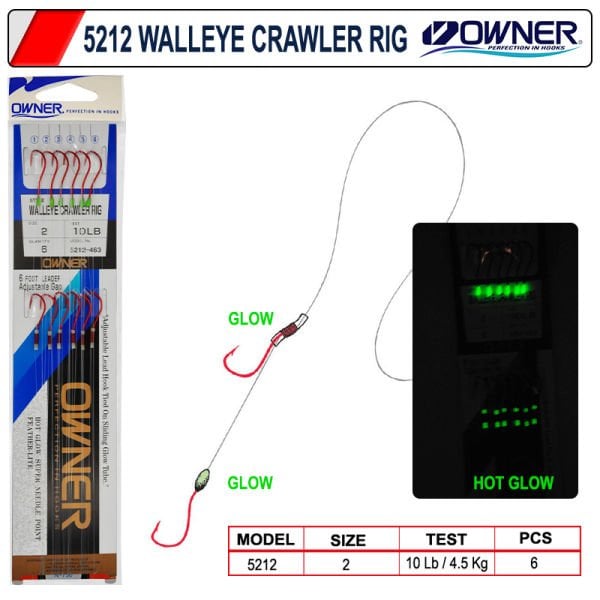 Owner 5212 Walleye Crawler Rig Hazır Takım