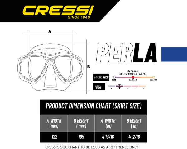 Cressi Perla-Mexico Clear/Pink Yetişkin Maske Şnorkel Seti