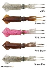 Savage gear 3D TPE Swim Squid 125mm 25g 2 Adet Sahte Balık Pink Glow