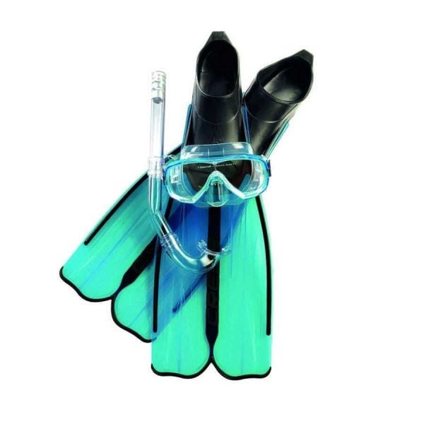 Cressi Rondinella Palet Maske Şnorkel Seti Aquamarine NO:45-46