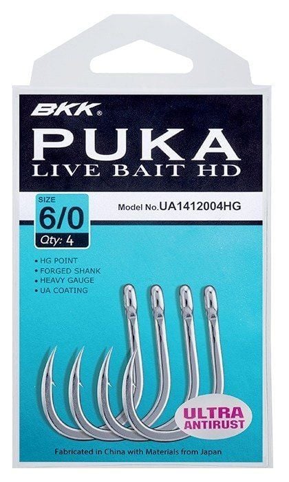 BKK Puka Livebait HD İğne 5/0 4 Pcs