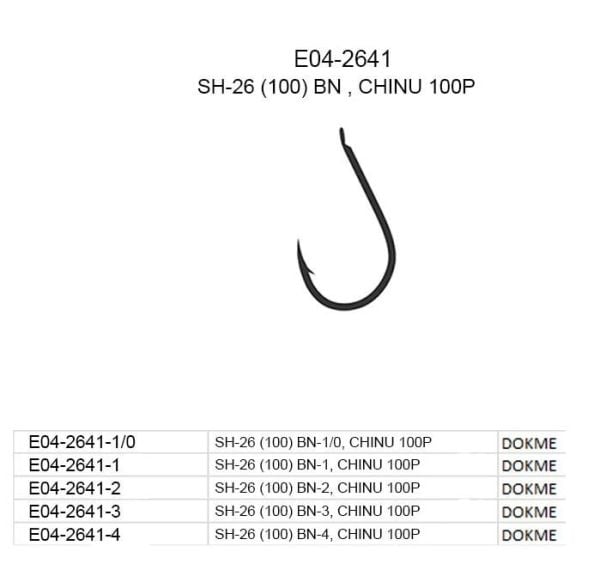 ECOTACKLE E04-2641 SH-26 (100) BN , CHINU 100P