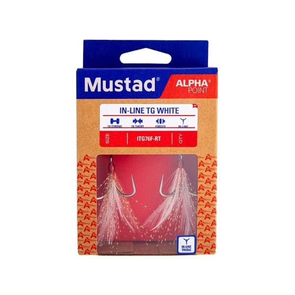 Mustad Alpha Point In-Line TG Üçlü Olta İğnesi ITG76F-WT