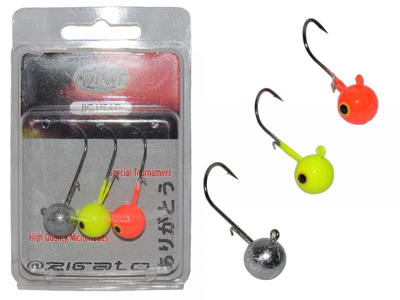 Mutant 6414 Jig Head Rigato Tip Top 3'lü Mix Set Tırnaklı Jig Head 14 gr