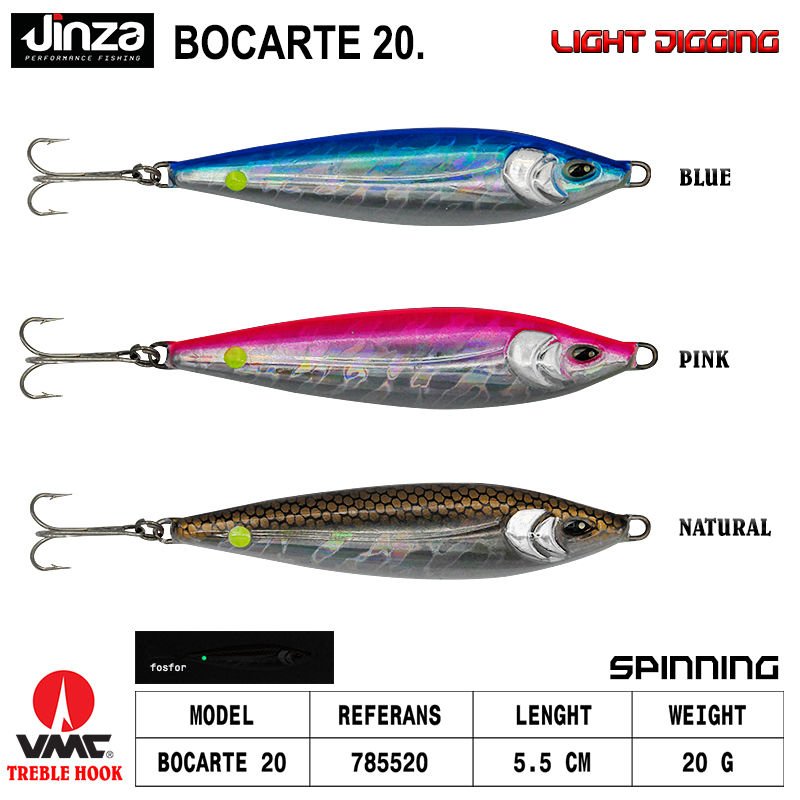 Jinza Bocarte 55mm Light Jig 20 gr