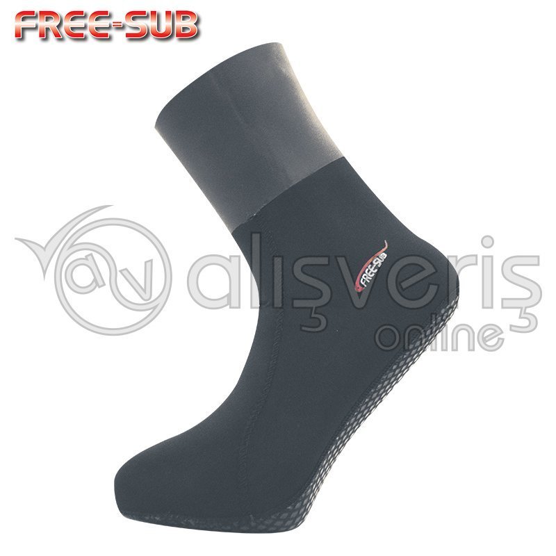 FREE-SUB 5mm Smooth Bileki Çorap 2XL