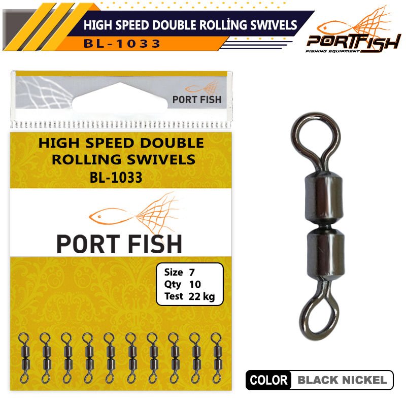 Portfish BL-1033 High Speed Double Rolling Swivels