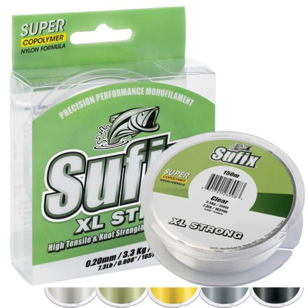 Sufix XL Strong 0.18 mm Monofilament Olta Misinası 100m Platinium 2.8kg Çeker