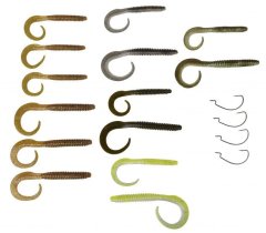 Savage gear Rib Worm Kit 30+17 Adet Suni Yem