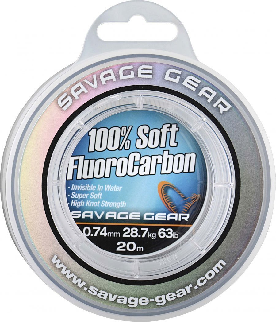 Savage gear Soft Fluoro Carbon 0,74 mm 20 m 28.7 kg 63 lb Misina