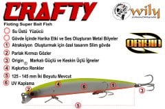 Wily Crafty 14.5 cm Maket Balık 19.5 gr (0-0.6M)