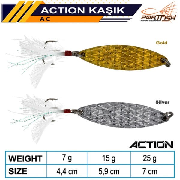 Portfish Action Kaşık Tüylü Tek İğne