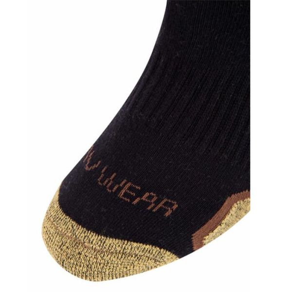 VAV Pod03 Fonk. Erkek Patik Çorap Siyah-Bej 39-42