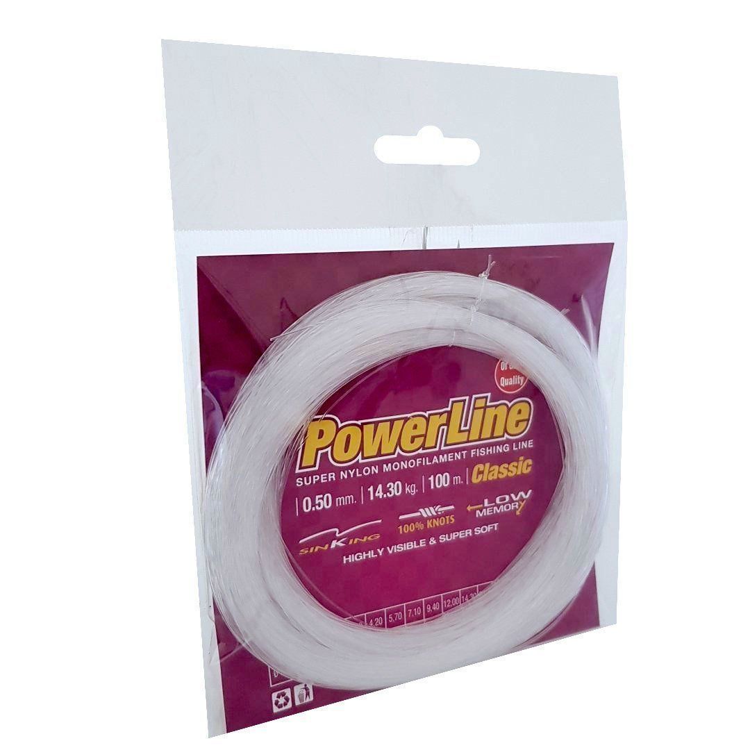Powerline Classıc 100 mt Poşet Misina Beyaz 0,45 mm 12kg Çeker