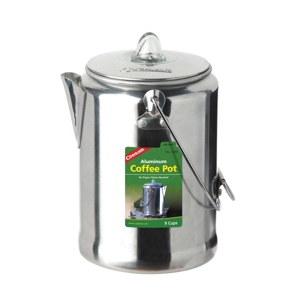 Coghlans Aluminum Coffee Pot - 9 Cup