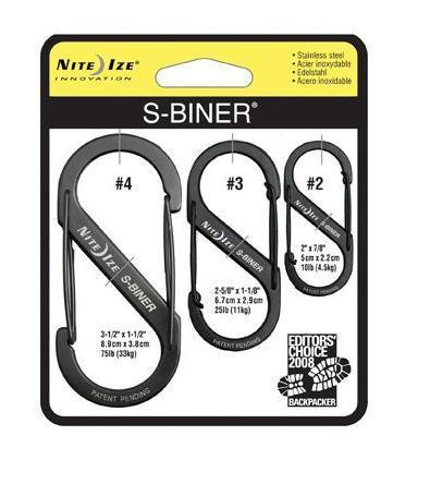 Nite-ize S-Biner 3Pack-Black