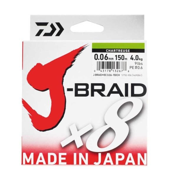 Daiwa JBraid 8B 0.10 mm Açık Yeşil 150m İp Misina 6kg Çeker Misina Makaslı