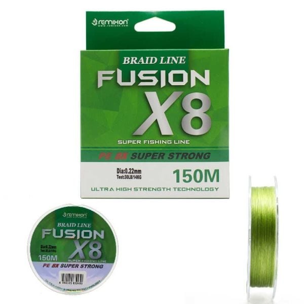 Remixon Fusion X8 0.10 mm 150M Green İp Misina 5.9kg Çeker