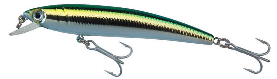 Yozuri Pins Minnow Floating Sahte Balığı M176 9 cm 7g Maket Balık 0.3-0.6 m Yüzme Derinliği